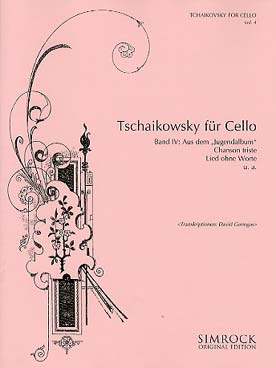 Illustration tchaikovsky for cello