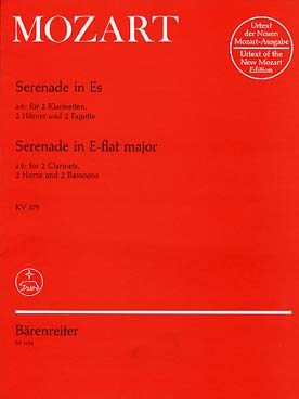 Illustration de Sérénade K 375 pour sextuor à vents (2 clarinettes, 2 cors et 2 bassons)