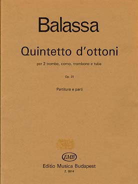 Illustration de Quintetto d'ottoni op. 31 pour 2 trompettes, cor, trombone et tuba