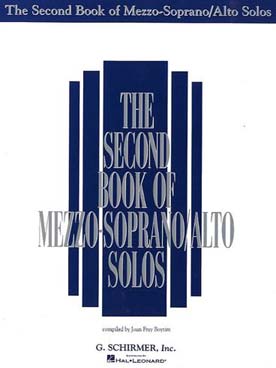 Illustration second book of mezzo-soprano solos