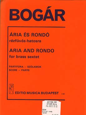 Illustration de Aria et rondo pour sextuor de cuivres