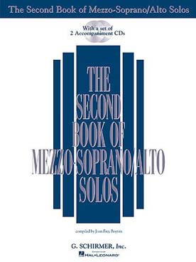 Illustration de THE SECOND BOOK OF MEZZO-SOPRANO SOLOS (Alto) avec 2 CD