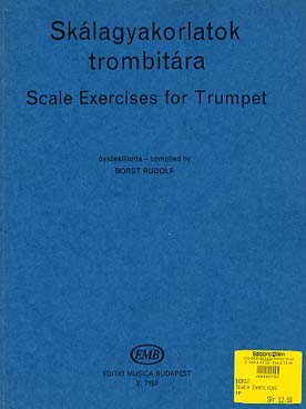 Illustration de SCALE EXERCISES for trumpet    