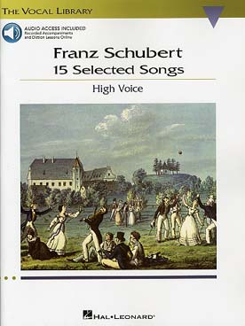 Illustration schubert 15 selected songs high voice