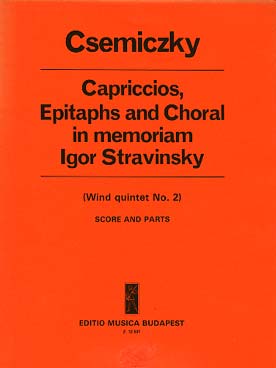 Illustration csemiczky capriccios, epitaphs & choral