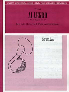 Illustration de Allegro de la Sonate N° 3 pour tuba basse et piano
