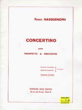 Illustration de Concertino pour trompette et orchestre à cordes, réd. piano