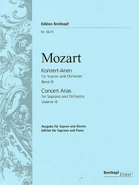 Illustration mozart airs de concert pour soprano v. 3