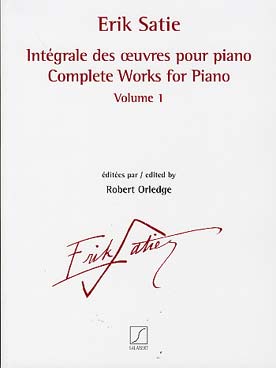 Illustration satie integrale des oeuvres piano vol. 1