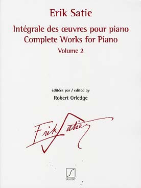 Illustration satie integrale des oeuvres piano vol. 2