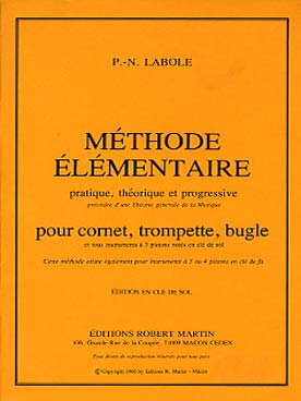 Illustration de Méthode élémentaire pratique, théorique et progressive pour cornet, trompette et bugle
