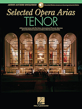 Illustration selected opera arias tenor