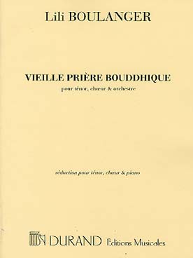 Illustration de Vieille prière bouddhique pour ténor, chœur et orchestre - Chœur/piano (anglais/français)