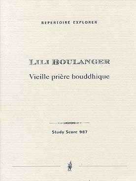 Illustration de Vieille prière bouddhique pour ténor, chœur et orchestre - conducteur de poche