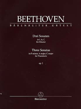 Illustration de 3 Sonates op. 2 N° 1 en fa m, N° 2 en la M et N° 3 en do M (sonates N° 1, 2 et 3)
