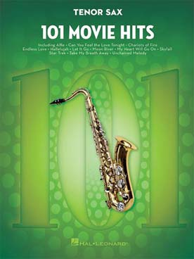 Illustration de 101 MOVIE HITS - Saxophone ténor