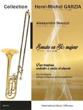 Illustration de Sonate en si b M pour trombone, orchestre à cordes et clavecin