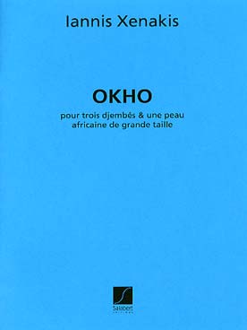 Illustration de Okho pour 3 djembés et une peau africaine de grande taille