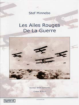 Illustration de Les Ailes rouges de la guerre pour soprano, contralto, ténor, basse et piano