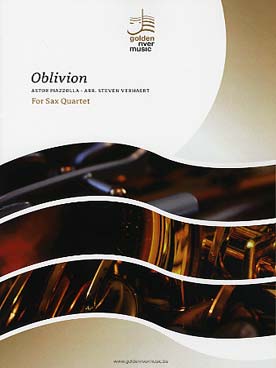 Illustration de Oblivion pour quatuor de saxophones