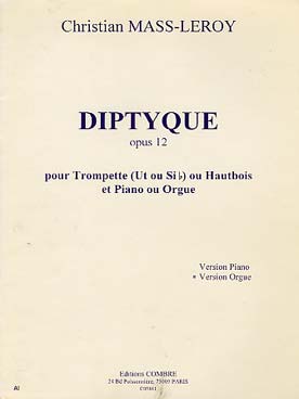 Illustration de Diptyque op. 12 pour trompette ou hautbois et orgue