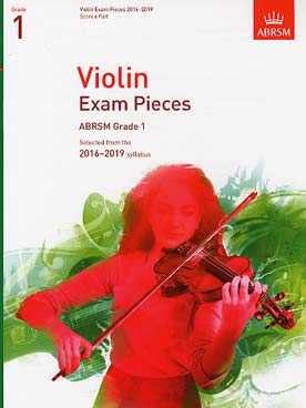 Illustration selected violin exam pieces grade 1