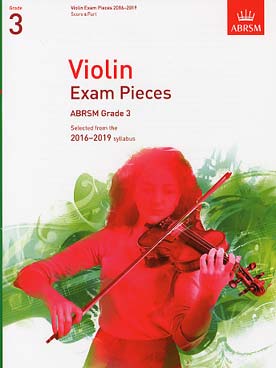 Illustration selected violin exam pieces grade 3