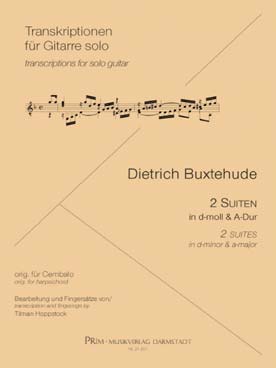 Illustration buxtehude 2 suites for harpsichord