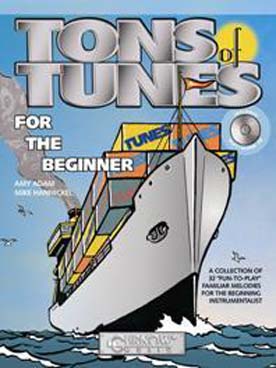 Illustration de TONS OF TUNES for the beginner avec CD play-along pour cor en Fa