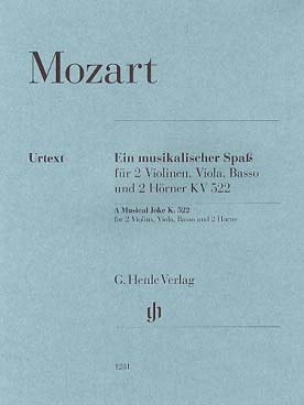 Illustration mozart ein musikalischer spass kv 522