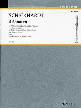 Illustration de 6 Sonatas op. 1 - Vol. 2 : N° 4 à 6