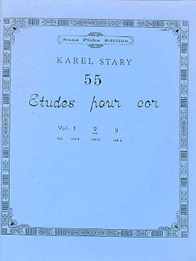 Illustration de 55 Études pour cor - Vol. 2 : 19 à 37