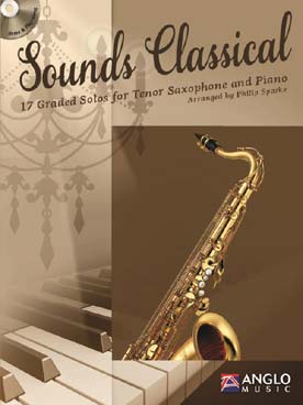 Illustration de SOUNDS CLASSICAL, 17 solos progressifs pour saxophone ténor