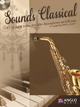 Illustration de SOUNDS CLASSICAL, 17 solos progressifs pour saxophone alto