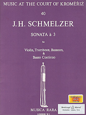 Illustration de Sonata a 3 pour violon, trombone, basson et basse continue