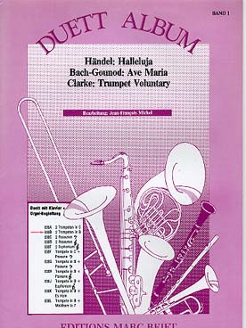 Illustration album de pieces pour 2 trompettes/piano
