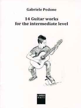 Illustration de 14 Guitar works for the intermediate level