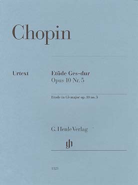 Illustration chopin etude op. 10/ 5 en sol b maj