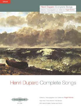 Illustration duparc complete songs voix elevee/piano