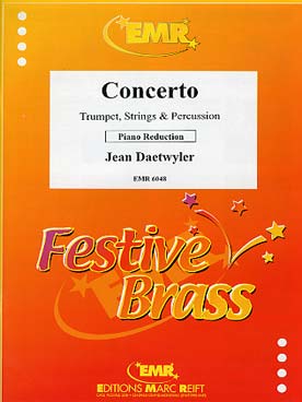 Illustration de Concerto pour trompette, cordes et percussion, réd. piano