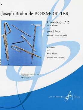 Illustration de Concerto op. 15/2 en la m pour 5 flûtes