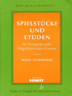 Illustration de Spielstücke und etüden für trompete oder flügelhorn order kornett   