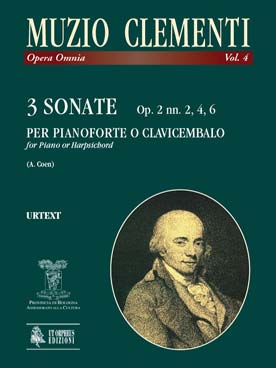 Illustration clementi sonates (3) op. 2 n° 2, 4 et 6