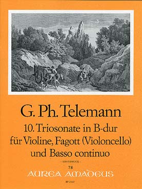 Illustration telemann triosonate si b maj twv 42:b5