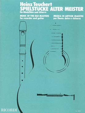 Illustration de Spielstücke alter meister für blockflöte und gitarre