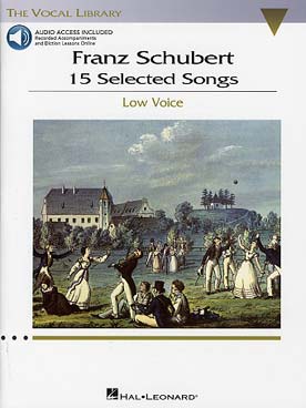Illustration schubert 15 selected songs low voice