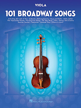 Illustration de 101 BROADWAY SONGS FOR VIOLA