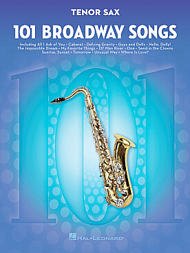 Illustration 101 broadway songs for tenor sax