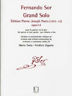 Illustration de Grand solo op. 14 (version originale édition Porro 1811-1812) avec fac similé