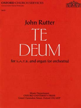 Illustration de Te deum pour chœur SATB et orgue